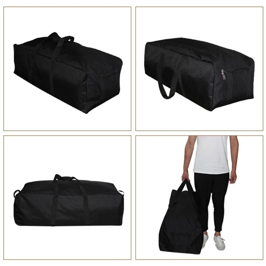 Soft-Sided Cargo Duffel 600D Oxford Cloth Travel Bag PU Coated Sports