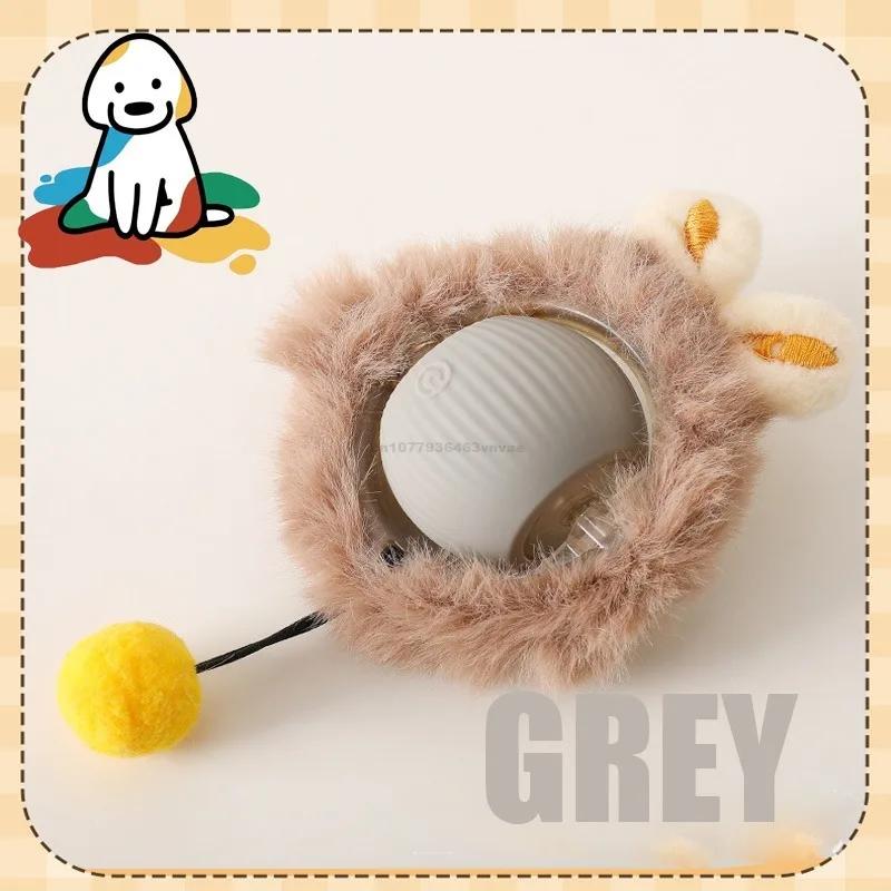 Cat Interactive Ball Toys Automatic Rolling Ball Faux Tail Rechargeable Pet Electric Toy Dog Cat Training Imitate Mouse Cat Toys