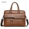 Borsa a mano da uomo in pelle PU impermeabile, borsa a spalla retrò alla moda, borsa da lavoro per computer, borsa a tracolla, valigetta, regali di compleanno per il marito