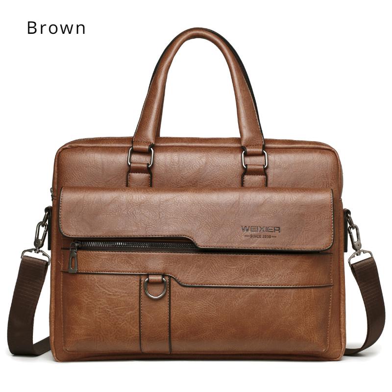 Borsa a mano da uomo in pelle PU impermeabile, borsa a spalla retrò alla moda, borsa da lavoro per computer, borsa a tracolla, valigetta, regali di compleanno per il marito