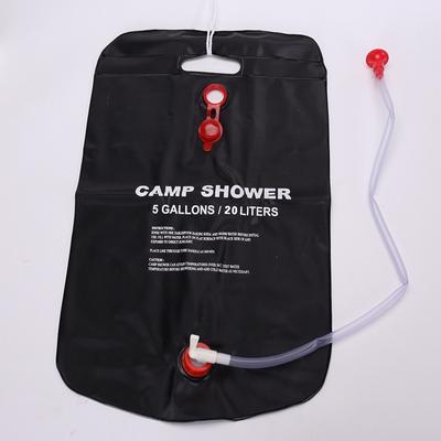 Borsa doccia solare pieghevole da 20 litri, borsa per l'acqua da bagno per esterni, borsa per il campeggio, borsa per la doccia con acqua riscaldata compatta, accessori per la pulizia della piscina