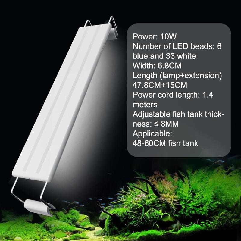 Super Slim Led Aquarium Light Lighting Plants Grow Light 28/38/48Cm Aquatic Plant Lighting Waterproof Clip-On Lamp For Fish Tank