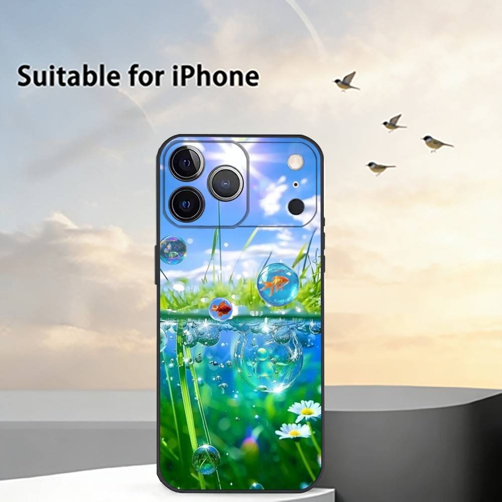 

Color Frutiger Aero A-Art Phone Case Silicone Soft For IPhone 17 16 15 14 13 12 11 X XR Plus Pro Max Plus iPhone16promax