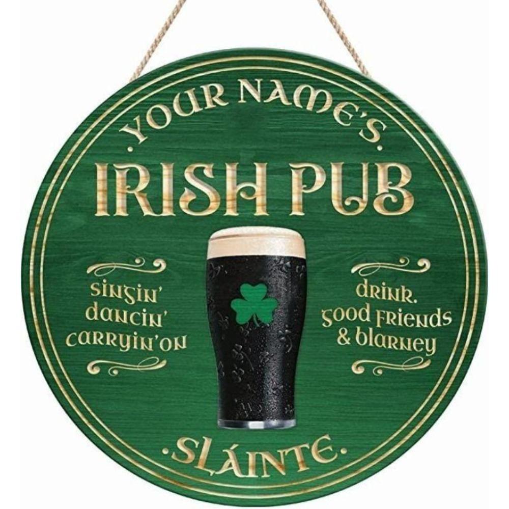 Flat 2D Metal Sign Hanging Decorative Plate