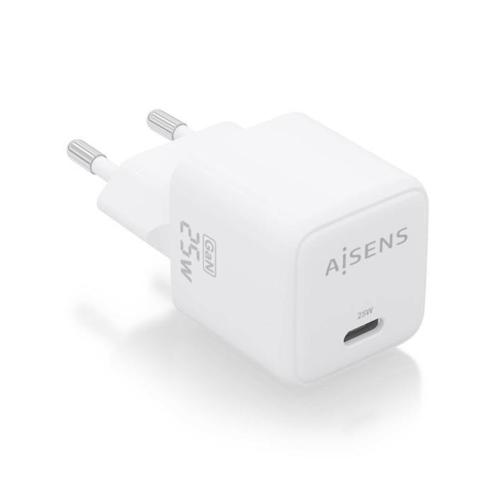 Chargeur - AISENS - CARGADOR AISENS GAN 25W - USB-C - Charge rapide - Protection contre surcharges
