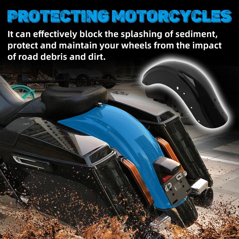 Motorcycle Black Rear Fender Mudguard Mud Guard Cover For Harley Touring Road King CVO Electra Glide Street Glide FLHR 2009-2020