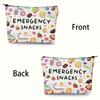 1pc Women'S Makeup Bag | Portable Travel Cosmetic Organizer with "Emergency Snacks" Design | Accessories |Makeup Travel Bag