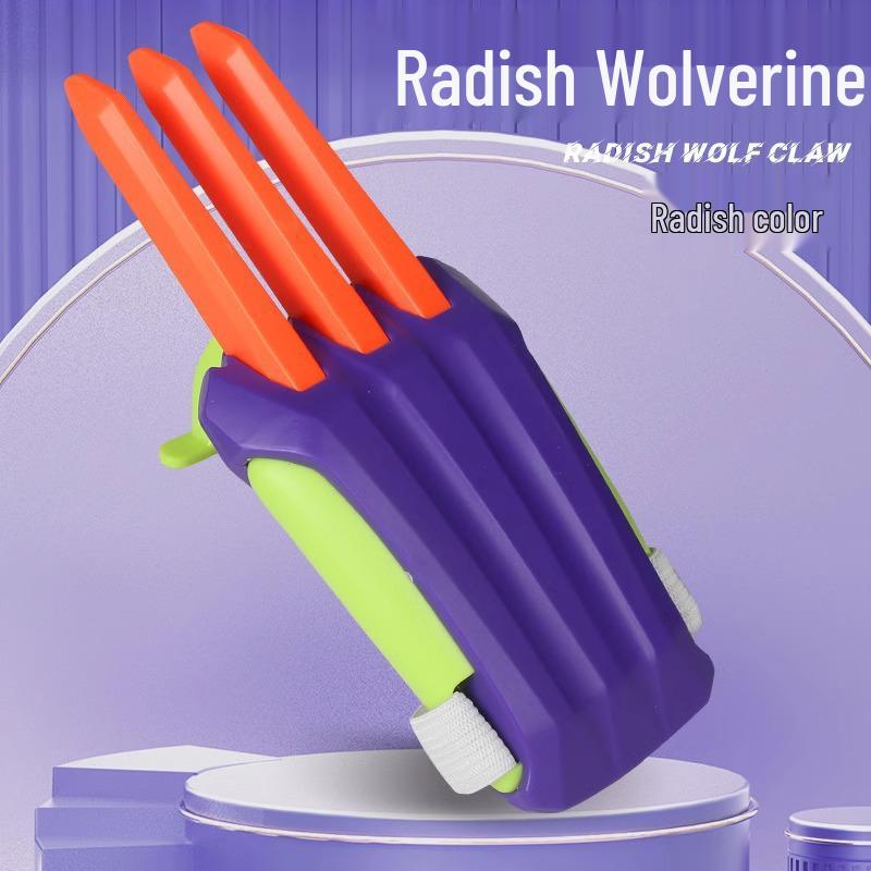 TikTok Novelty Carrot Wolverine Claws Retractable Decompression Children's Toy Gifts