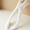 Women Autumn And Winter Knit Socks Hose Leg Warmer Boots Accessories Black White Gray Jk Over Knee Thigh High Stockings