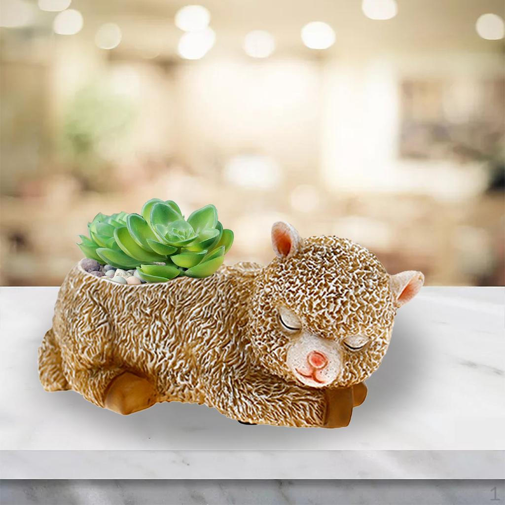 

Alpaca Pots Home Decor Ornaments ers Vase Flower garden and Ornament 15.5x8.5x8.5cm