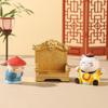 Emperor Cat Supremo Cat Ornament Funny Cartoon Cat Ornaments Mini Resin Doll Desk Decor