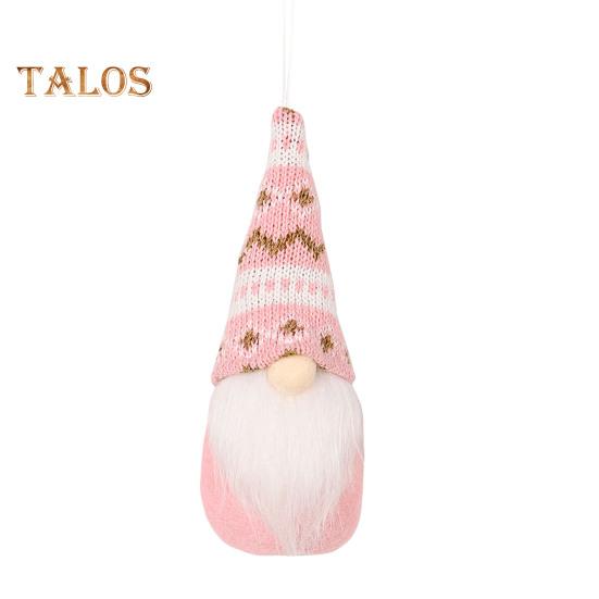Christmas Hanging Gnome Decorations Plush Gnome Ornaments Handmade Faceless Dwarf Figurine for Tree Wall Fireplace Window Decor