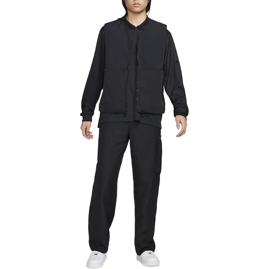 Nike Sportswear Tech Pack Solid Waterproof Casual Vest Men Vests Black FQ3864-010