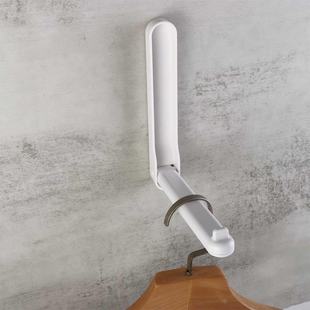 Punch Free Hanger Storage Shelf Wall Mounted Hanger Organizer Foldable Clothes Hanger  Household