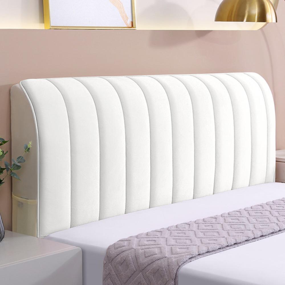 Thickened Flannel Bedside Cover Anti-Collision All-inclusive Headboard Protector Washable Detachable Bed Headboard Cover