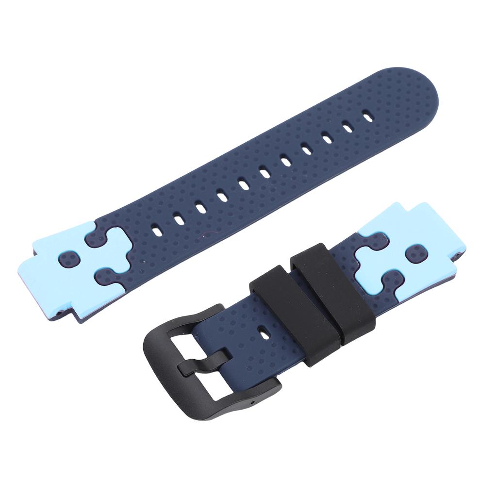 15mm Silicone Watch Band for Kids Water Proof Sport Watch Band Replacement with Stainless Steel Buckle