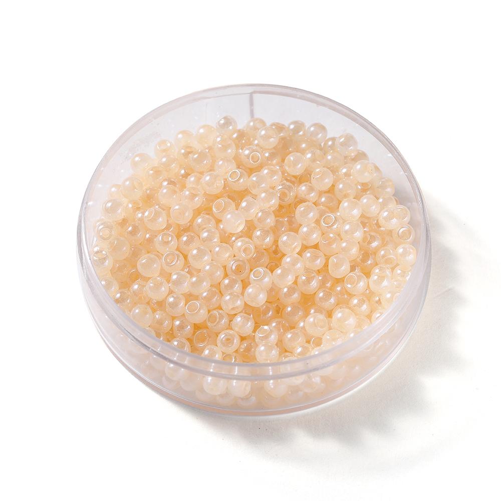 

300Pcs/Lot 4mm Candy Color Glass Seed Beads Cute Bulk Small Bead Bracelet Handicraft for DIY Jewelry Making Accessories