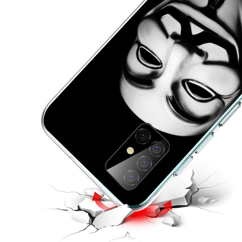 Anonymous V Mask Phone Case For Samsung Galaxy A52 A32 A22 A12 A51 A31 A50S A30S A20S A10S Note 20 Ultra 10 Plus S10 A72 A71 Gal