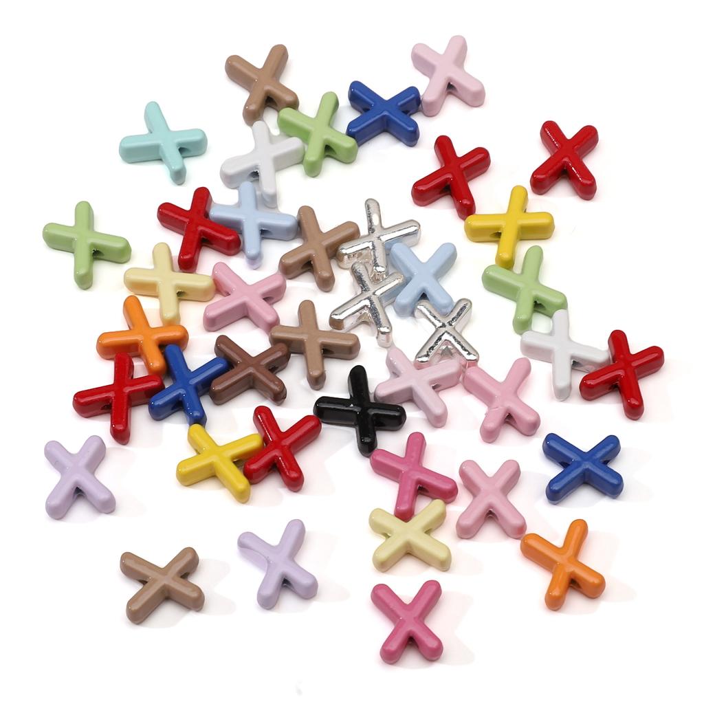 5Pcs Alloy Small Colored Drip Oil Letter Beads Bead For DIY Handmade Materials Bracelets Necklaces Jewelry Making