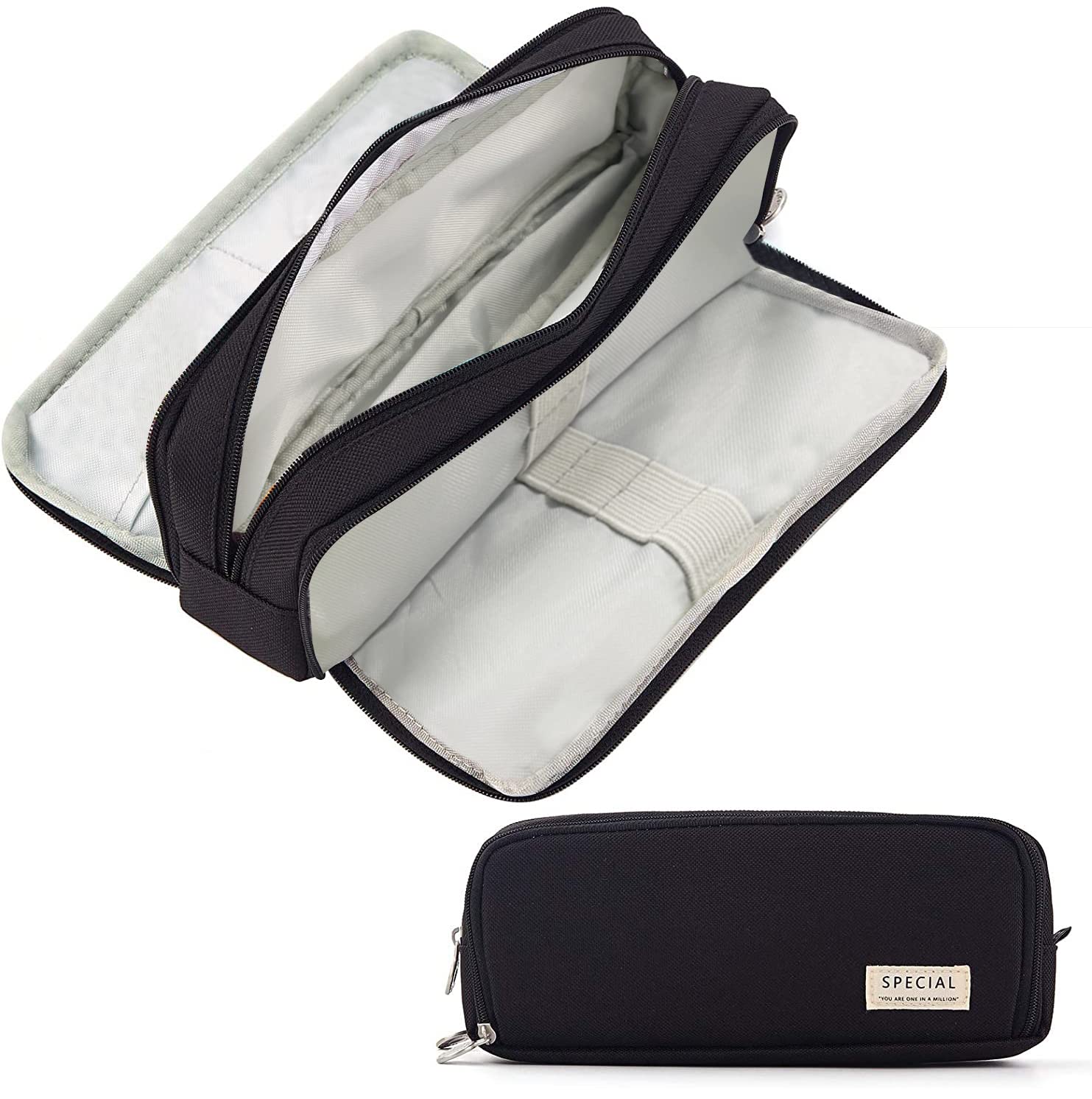 

STAROUR Large Capacity Pencil Multifunctional Tool Pencil Canvas Pencil Small Item Suitable for Junior High and College Boys and Office and Working чёрный