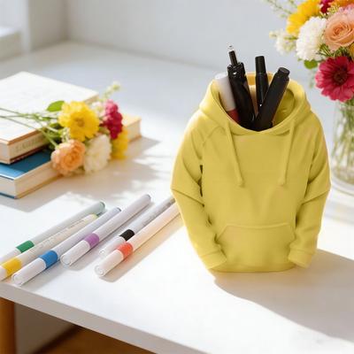 Kreativer Stiftehalter Einzigartiges Sweatshirt-Design 3D-gedruckter Schreibtisch-Organizer für Stifte Bleistifte Lineale Scheren Geräumige Schreibtischaufbewahrung Büro Schule
