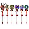Solar Powered Outdoor Garden Lights 2Pcs Christmas Ball Light, Color Changing LED Stake with Automatic Dusk to Dawn 13 Beads, IP65 Waterproof