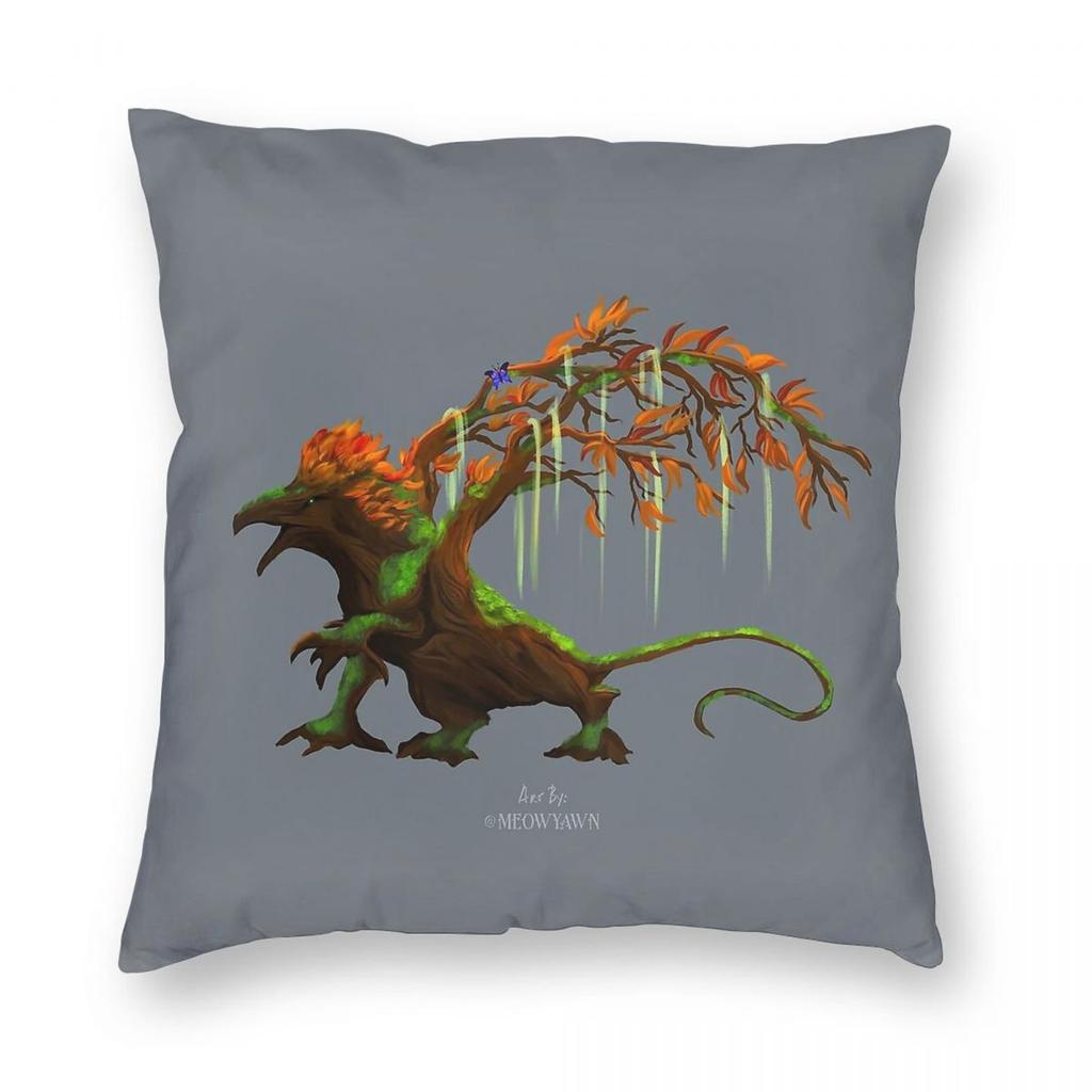 SeñOr The Treant Griffin Square Pillowcase Polyester Linen Velvet Pattern Zip Decor Pillow Case Car Cushion Cover