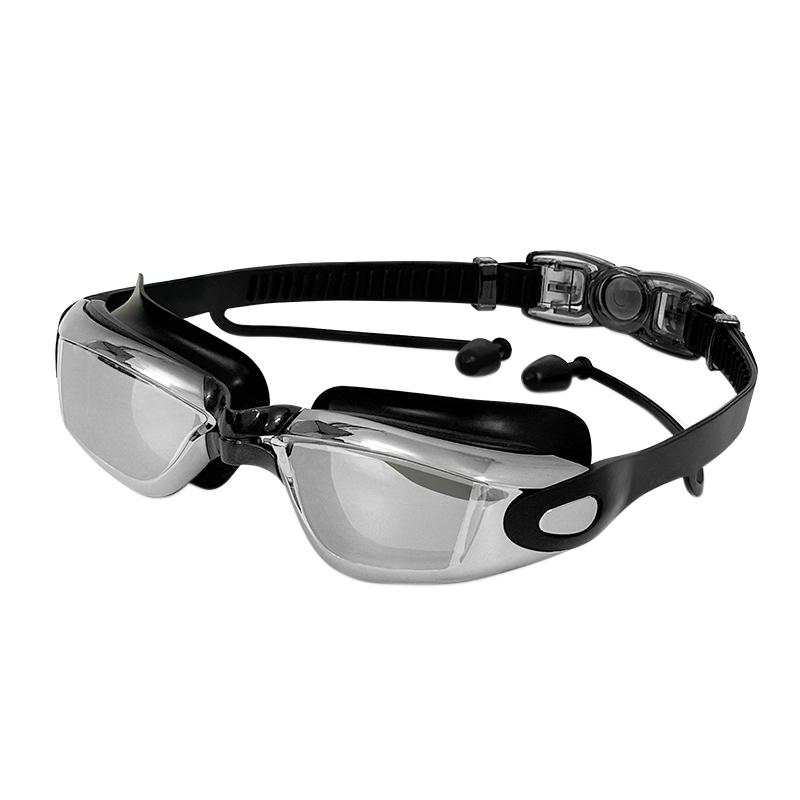 Professional Swimming Goggles Men Women Large Frame With Earplugs Waterproof Anti-Fog High-definition Swim Pool Diving Goggles Li Practical Use