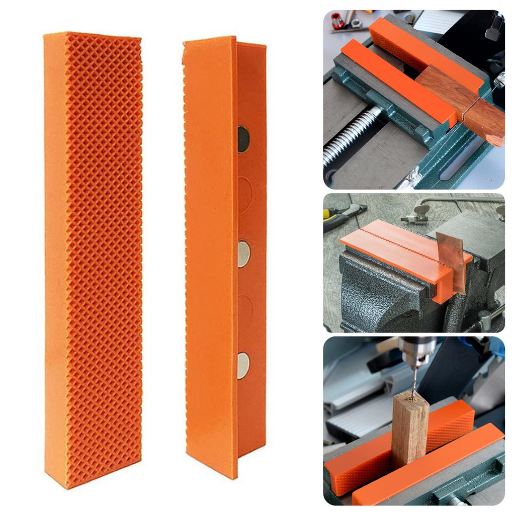 Magnetic Vise Jaw Protectors Cushions Suitable For Surfaces Protections And Scratch Prevention In Various Materials 2pcs