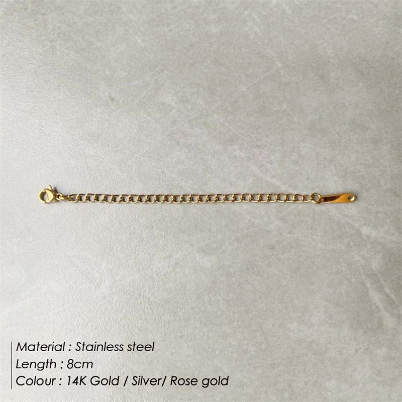 EManco HOT Stainless Steel Extender Chain Lobster Clasps Tags Connector DIY Jewelry Making Findings Bracelet Necklace Anklet