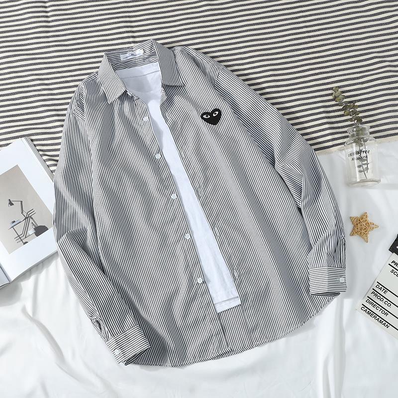2023 Summer Unisex Striped Long Sleeve Lightweight Love Shirt