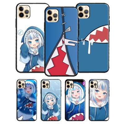 Gawr Gura Hololive Anime For iPhone 13 Pro Max 12 Mini 7 8 Plus Phone Case For iPhone 11 Pro Max XS XR X SE2 Cover