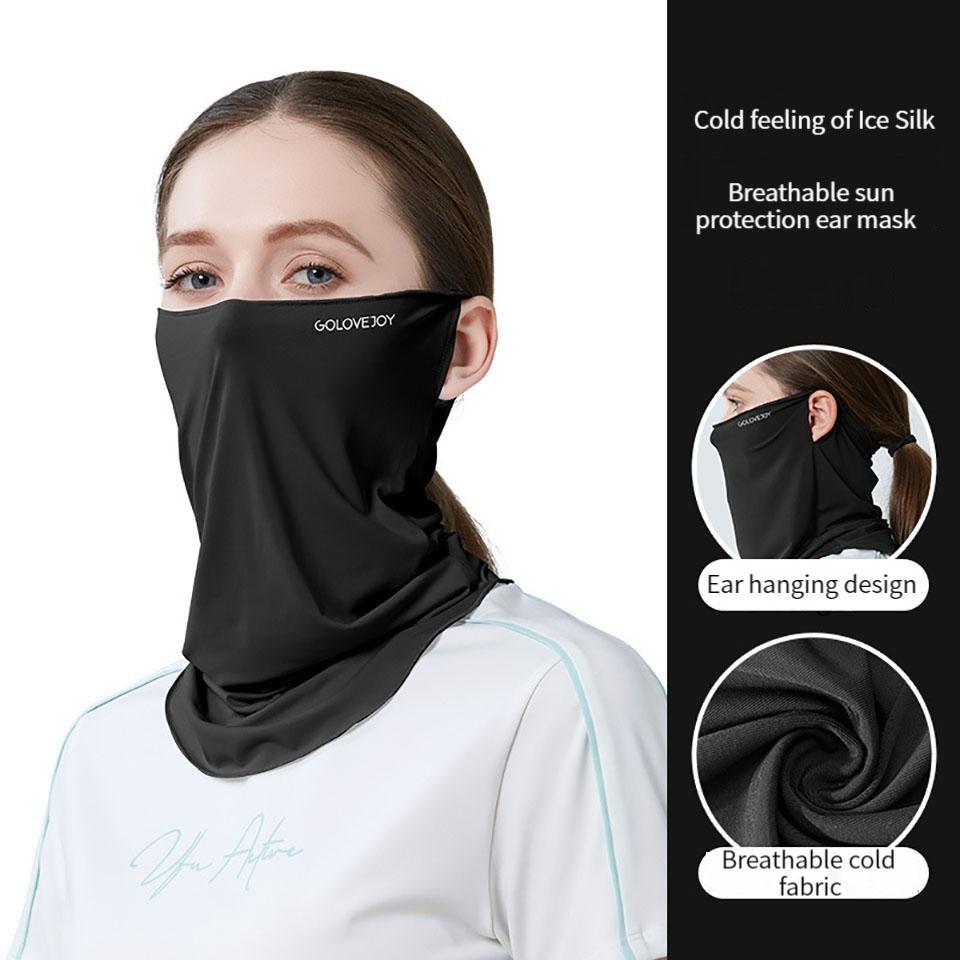 Gobygo 1Pcs Upf50+ Summer Sun Mask Breathable Uv-Protective Neck Mask Outdoor Cycling And Mountain Climbing Sports Men Women