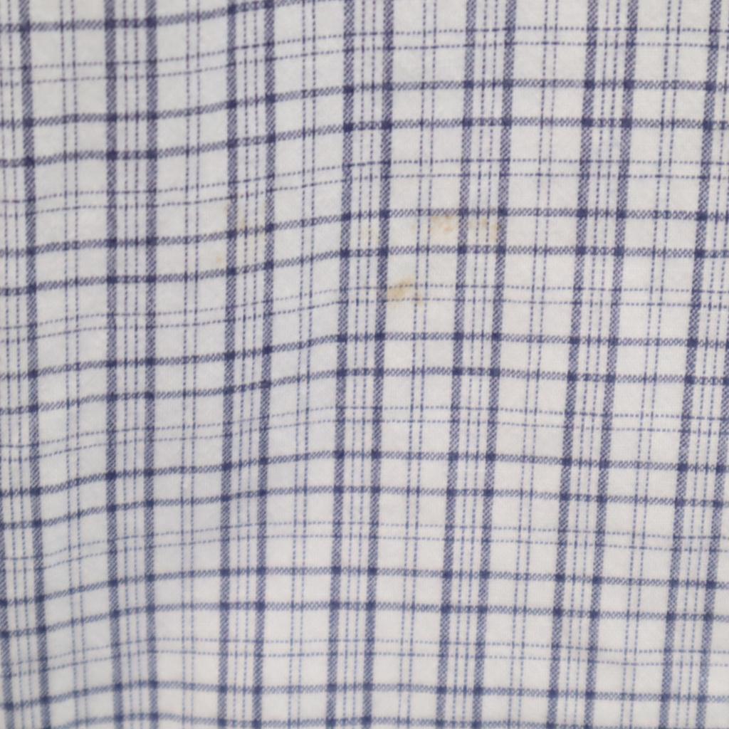 Timberland Check Pattern Short sleeve Cotton shirt L white Men's Used