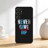 M-Motivate yourself to never give up Phone Case For Samsung S26,S25,24,23,22,30,21,10,9,Ultra,Plus,Lite,FE Soft Black Case
