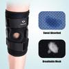 1Pcs Adjustable Hinged Knee Support Brace Open Patella Compression Wrap For Joint Pain Relief Stabilizer