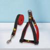 Denim Dog Leash and Harness Set with Teddy Chain for Small To Medium Dogs