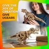 Ugears Tyrannosaurus Wooden No Glue or Tools 3D Dinosaur Wooden Assembly Advanced Puzzle, Moving, Required, Puzzle, Model, Adult, Kit,
