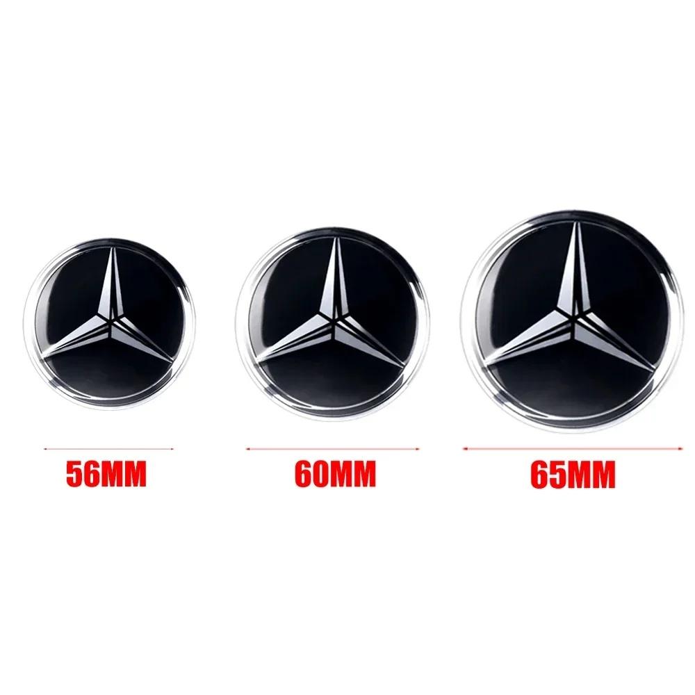 4pcs Car Styling Wheel Center Hub Caps Rim Cover Badge Emblem Sticker For Benz AMG VIANO GLB GLC W108 W124 W126 W169 W176 GLE