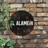 2D El Alamein Battle Metal Tin Sign Vintage Wall Decor