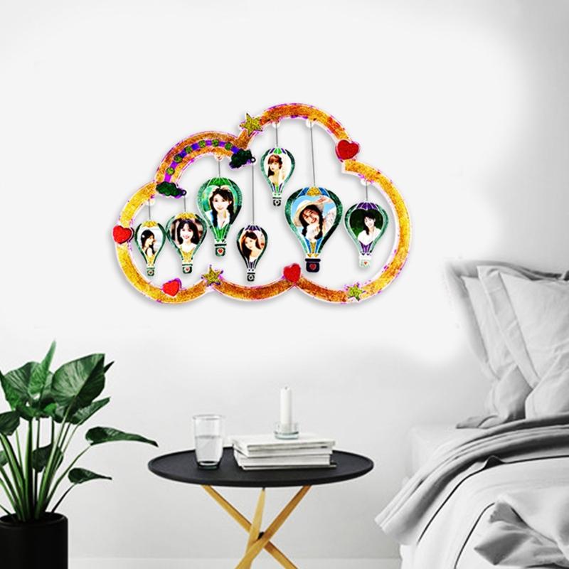 Photo Frame Decoration Silicone Mold Hot Air Balloon Epoxy Mold Resin Casting Pendant Mold Suitable for Diy Crafts