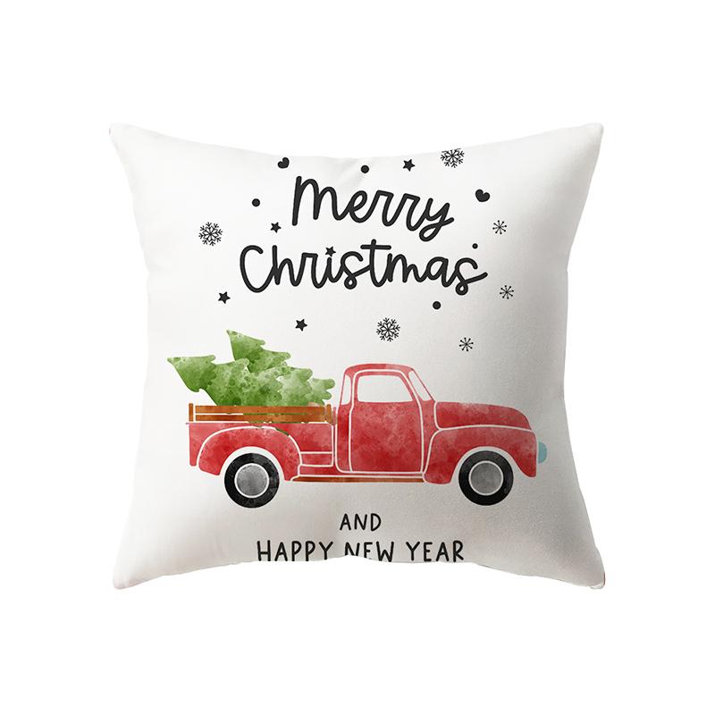 Christmas Theme Christmas Tree Decoration Pattern Cushion Cover Home Living Room Sofa Decoration Pillow Pillow Cover