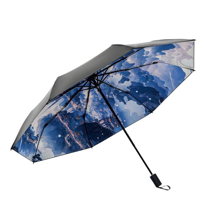 Nanqiao Ancient Style Automatic Three-Fold Sun Umbrella