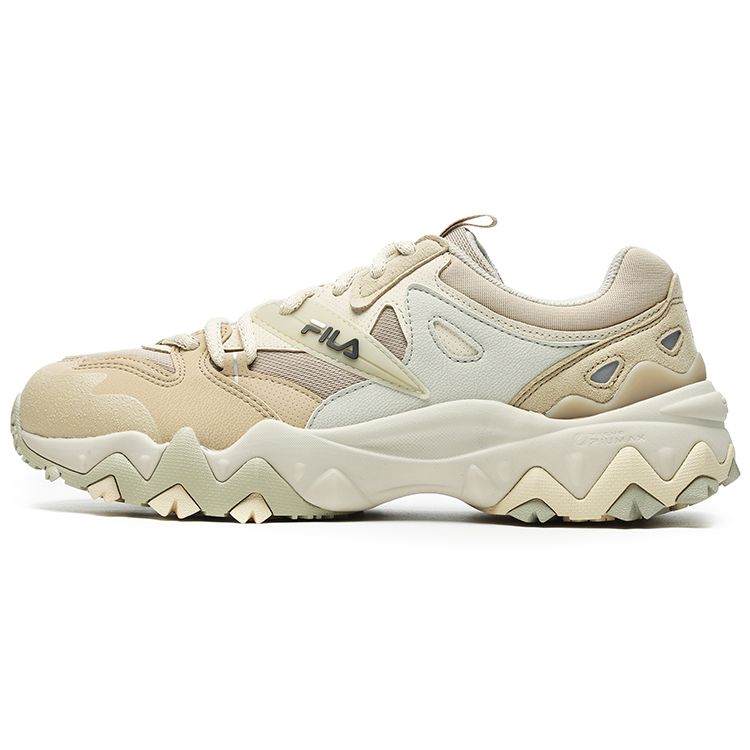Fila Oakmont 2 Fabric Synthetic Leather TPU Retro Low Top Lifestyle Sneakers Men Sneakers Sand Pelican F12M242113FSP