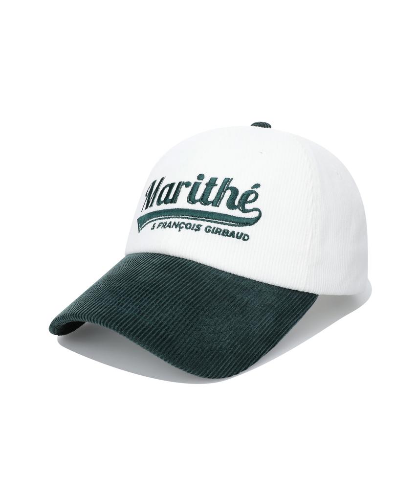 Malittepeulangsowajeobeo Vintage Logo Corduroy Covered Cap Dark Green