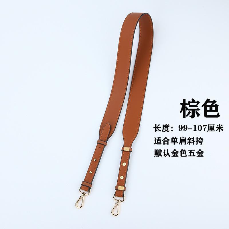 Leather Contrasting Wide Shoulder Strap YOU Fashionable Versatile Women's Bag Single Double-sided