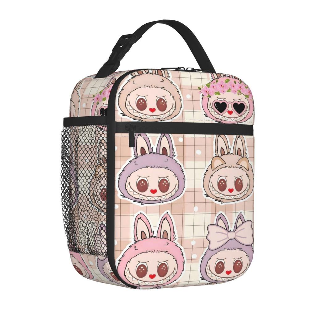 Lunch bag Children's fully printed picnic bag Cartoon animation convenient wear-resistant portable thermal insulation bag