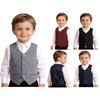 Kinder Jungen Festlich Anzug Weste Jacke Gentleman Weste für Hochzeit Party Festzug
