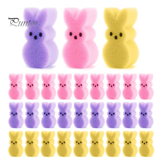 

30/60 шт. Пасхальный кролик ваза наполнитель губка кролик украшения мини кролик декор для вазы пасхальная корзина весенний домашний праздничный стол 30PCS разноцветный