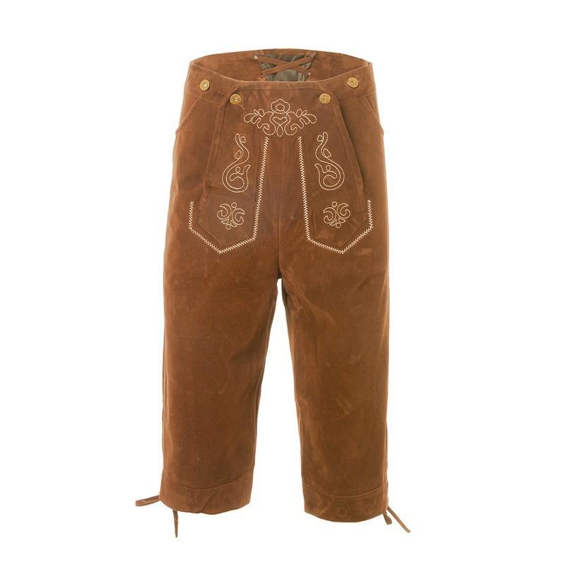 Mens Oktoberfest Costume Munich Beer Festival Overalls Brown Black Suspender Outfit